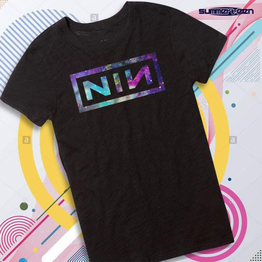 Nine Inch Nails Logo Galaxy Fox Women’S T Shirt