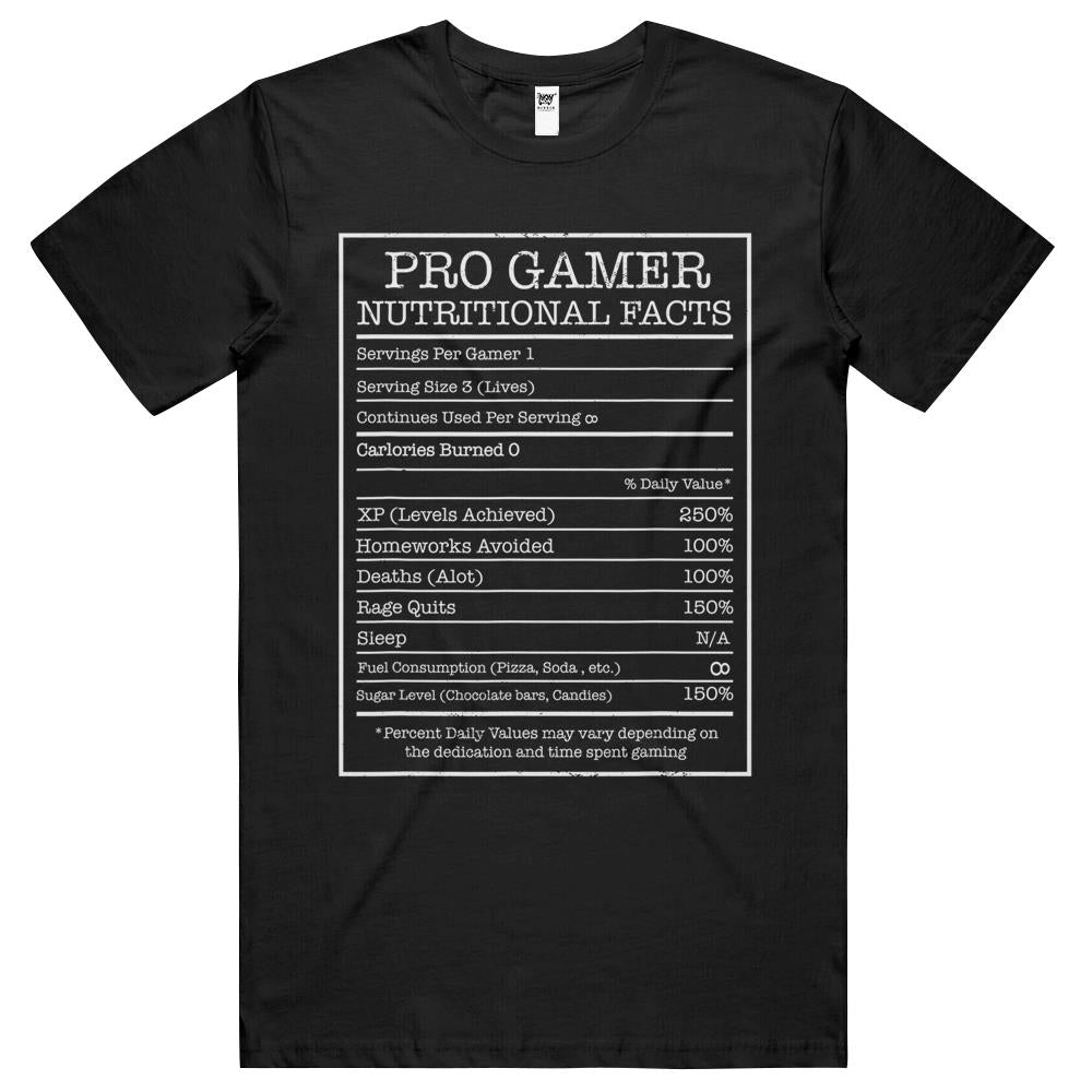 Nutritional Facts Shirt, Gamer Nutrition Facts Shirt, Gamer Nutritional Facts I Gaming I Video Game Gift I Gamer T Shirts