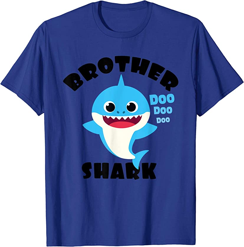 Brother Shark Gift for Boys Baby Cute Shark Matching Family T-Shirt