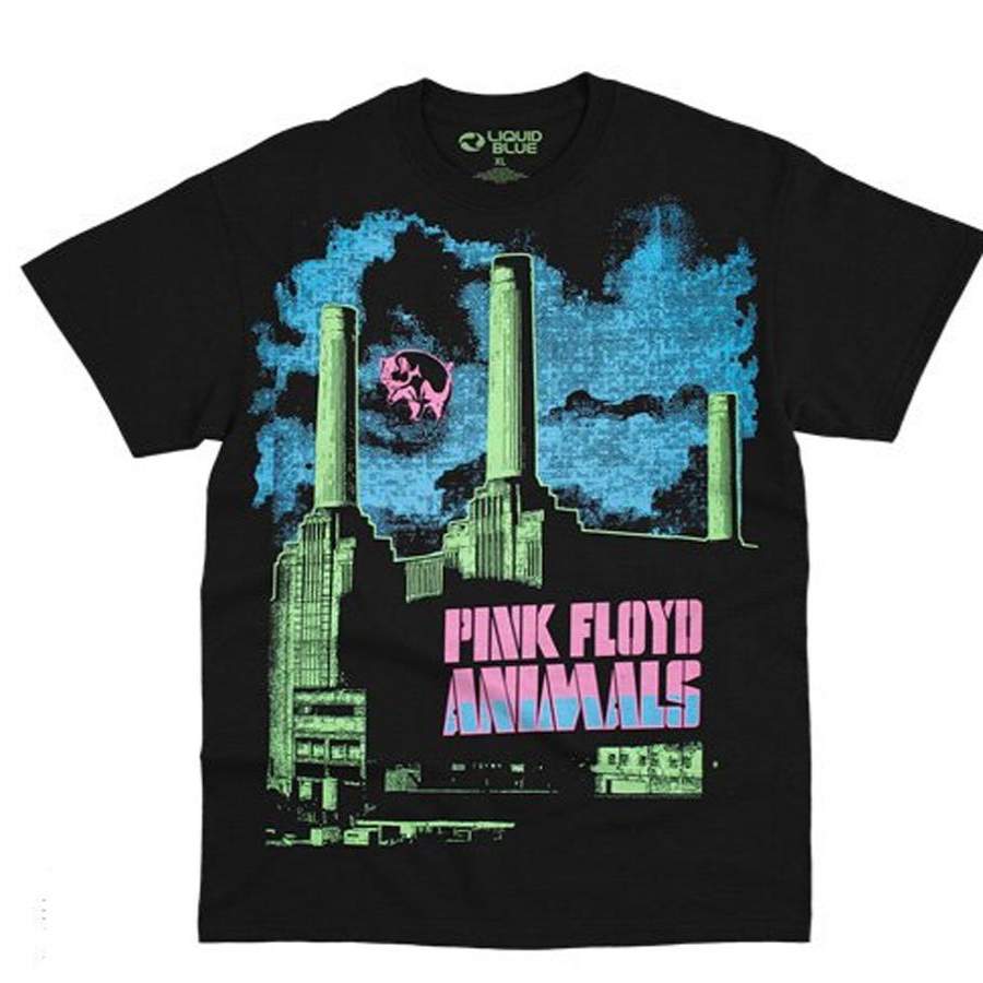 Pink Floyd – Blacklight-Animals – Black t-shirt