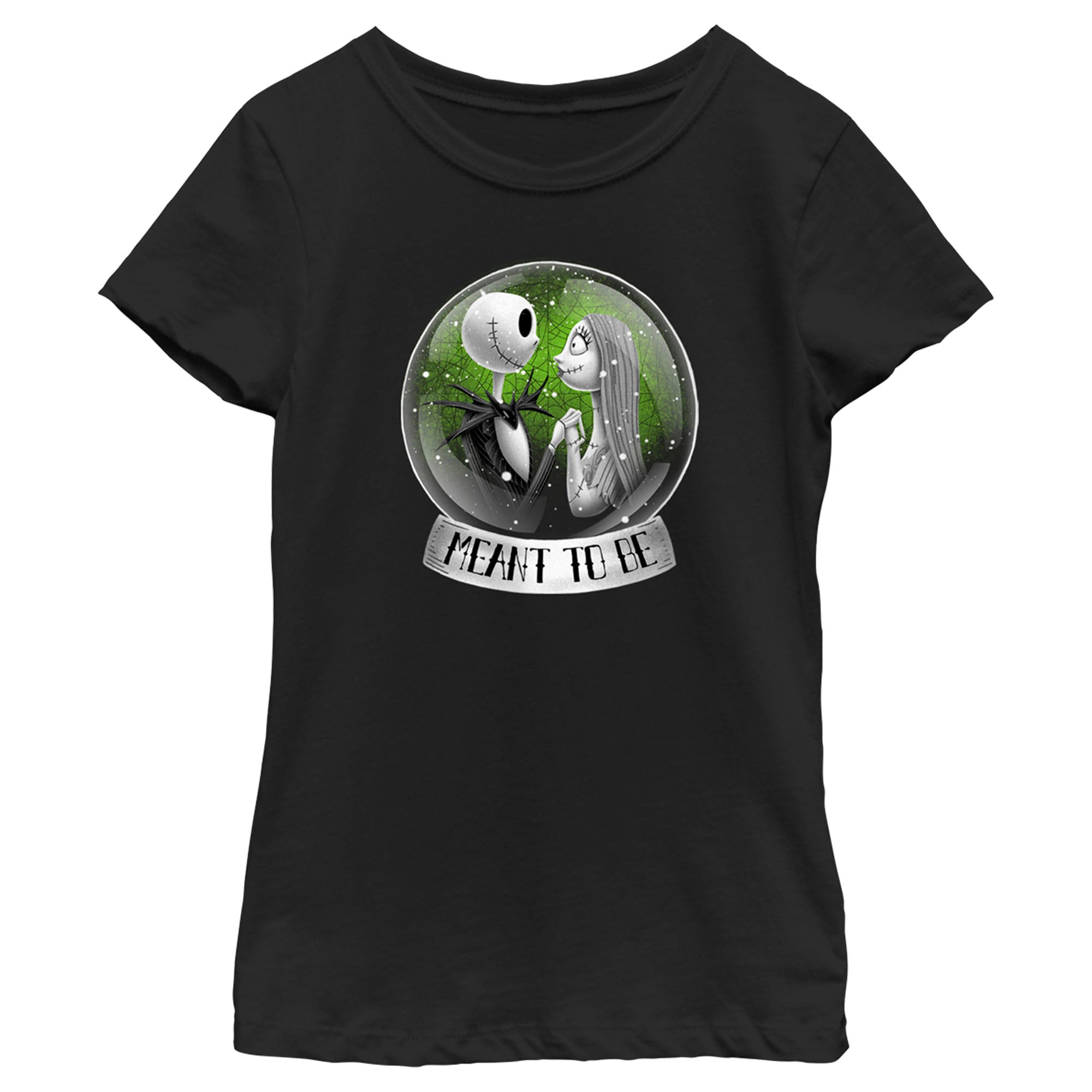 Girl’S The Nightmare Before Christmas Jack And Sally Meant To Be T-Shirt