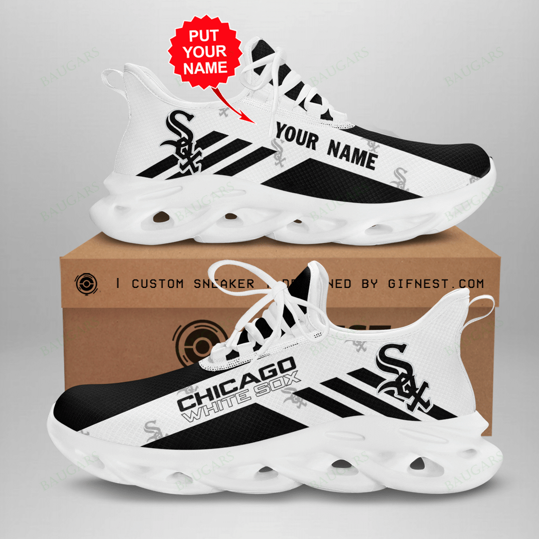 Chicago White Sox Yezy Running Sneakers Art 440