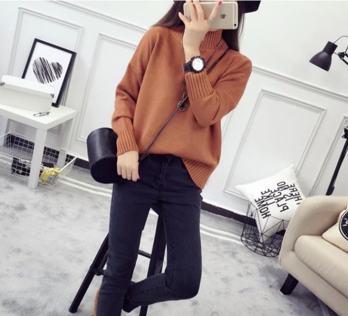 Cashmere Turtleneck Sweater Women 2022 Autumn Winter Pullover Jumper Pull Femme Hiver Streetwear Casual Knitted Sweater alx