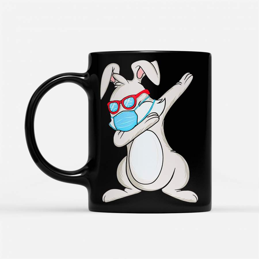 The Rabbit Dabbing Dance Mask – Black Mug