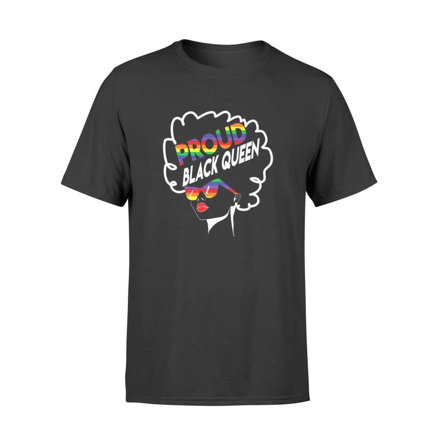 Gay Pride Black Queen Lesbian African American Shirts – Standard T-shirt