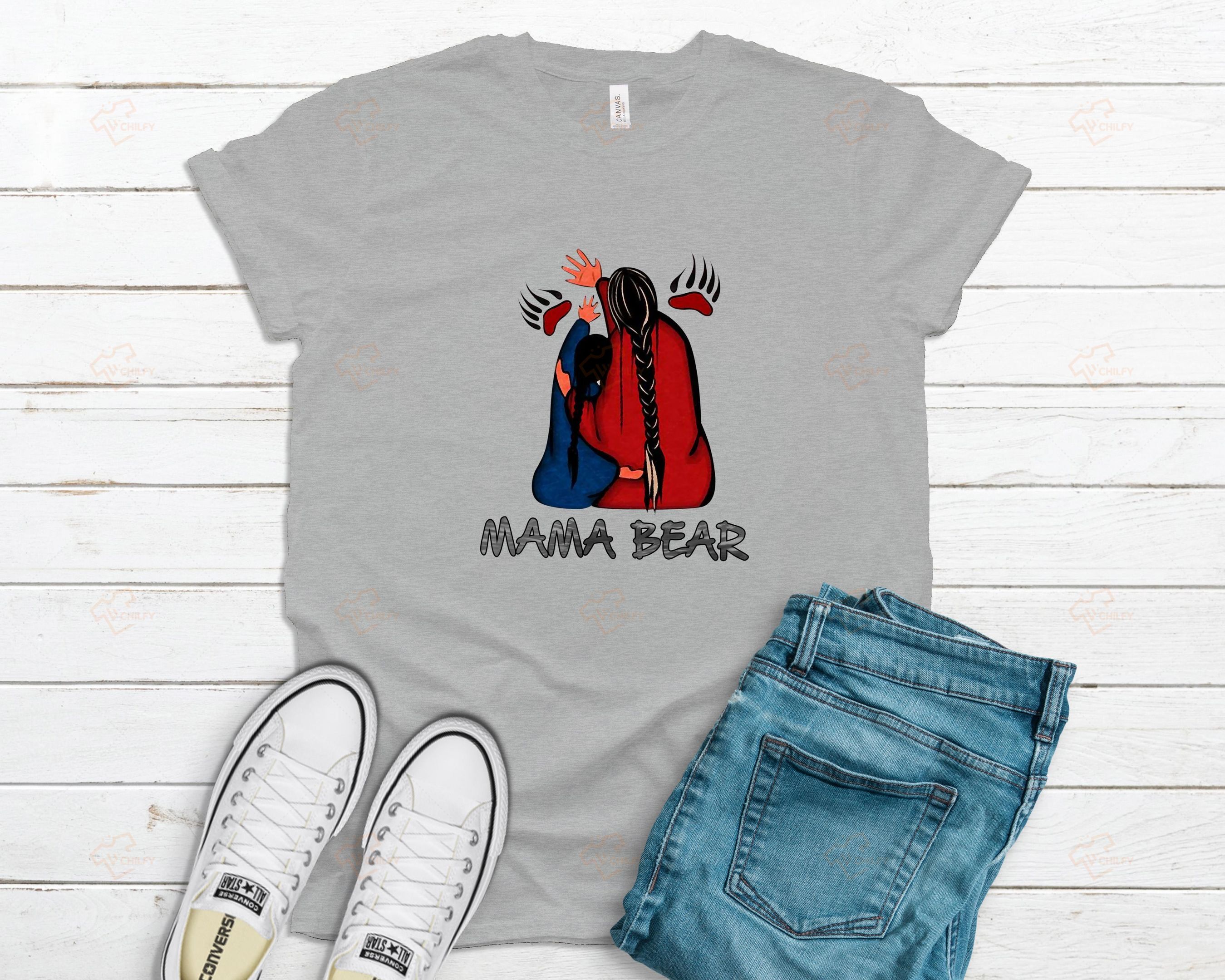 Mama_Bear, Mama shirt, Mom shirt, Native Family shirt, Gifts for family