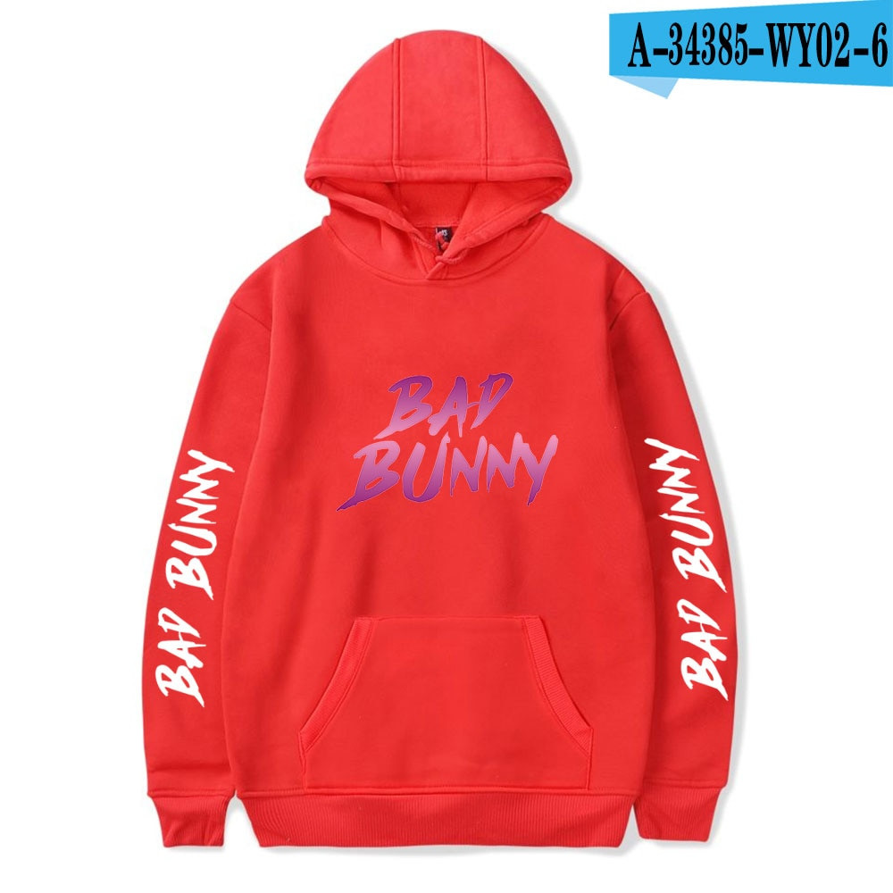 Bad Bunny Merch Bad Bunny Glow In The Dark Printed Hoodie