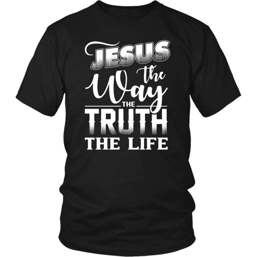 Jesus the way the truth the life christian t-shirt | Jesus shirts