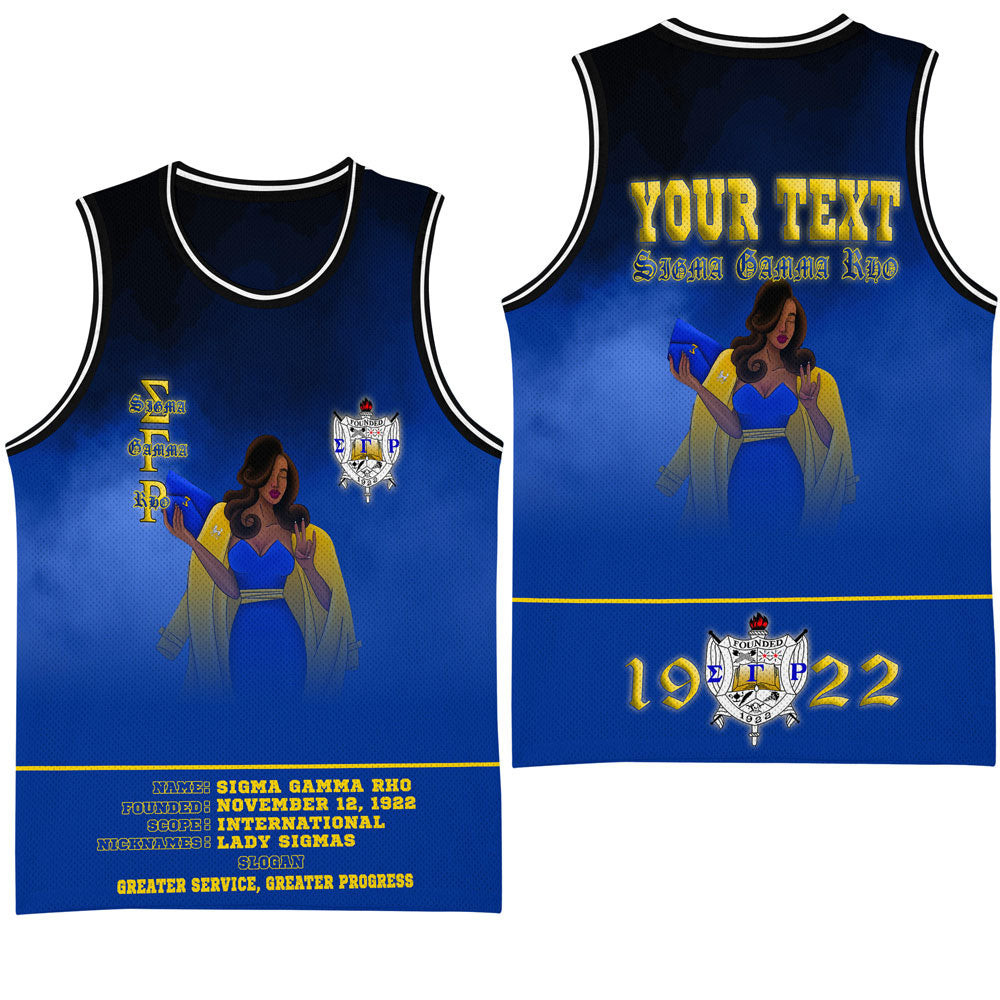 Africazone Clothing – Sigma Gamma Rho Solgan Basketball Jersey A35