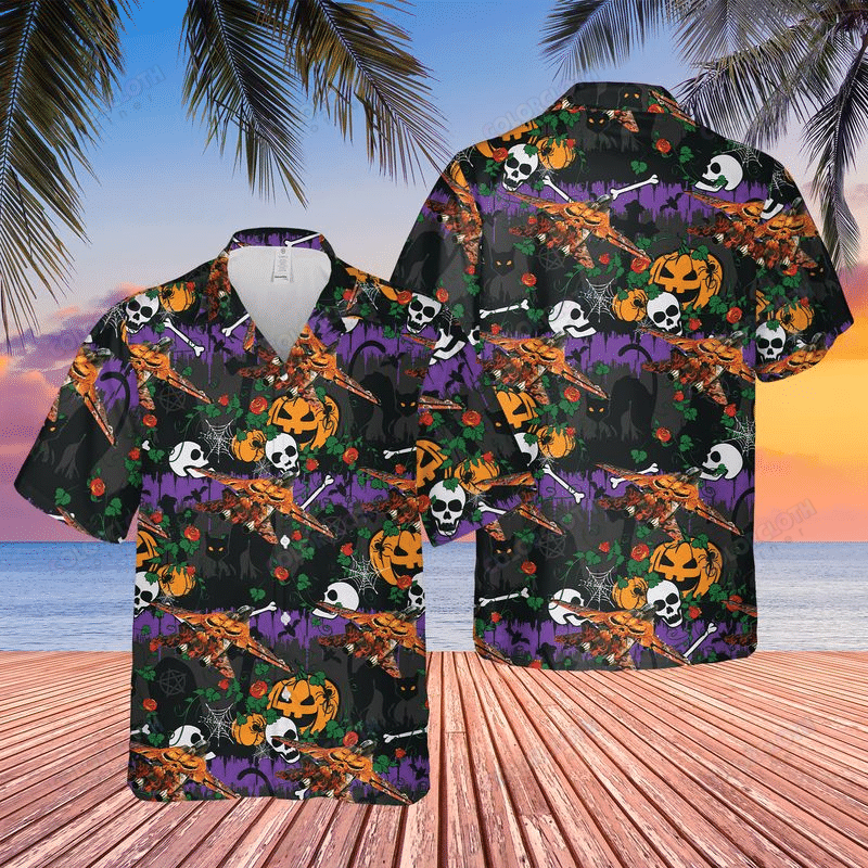 Flying Skull Halloween Hawaii Shirt Ha38226