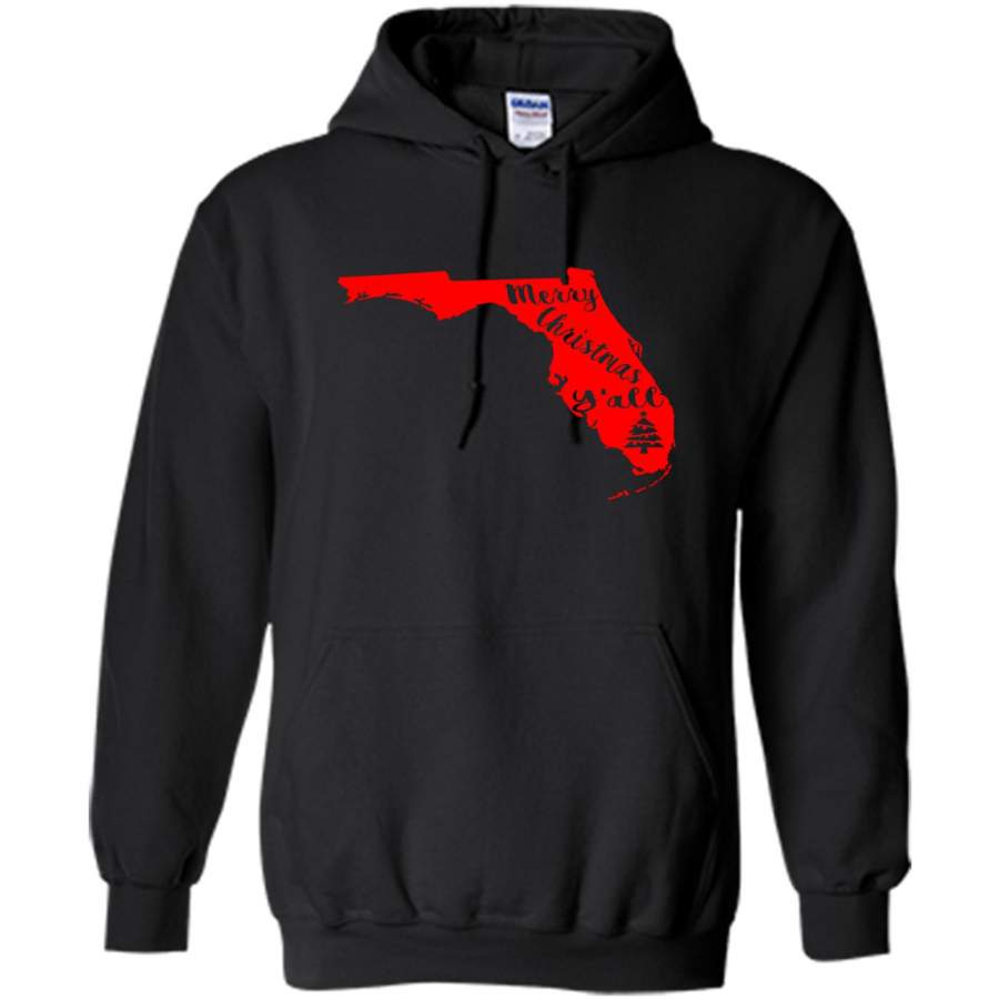 Merry Christmas Y’all Florida Lover – Gildan Heavy Blend Hoodie