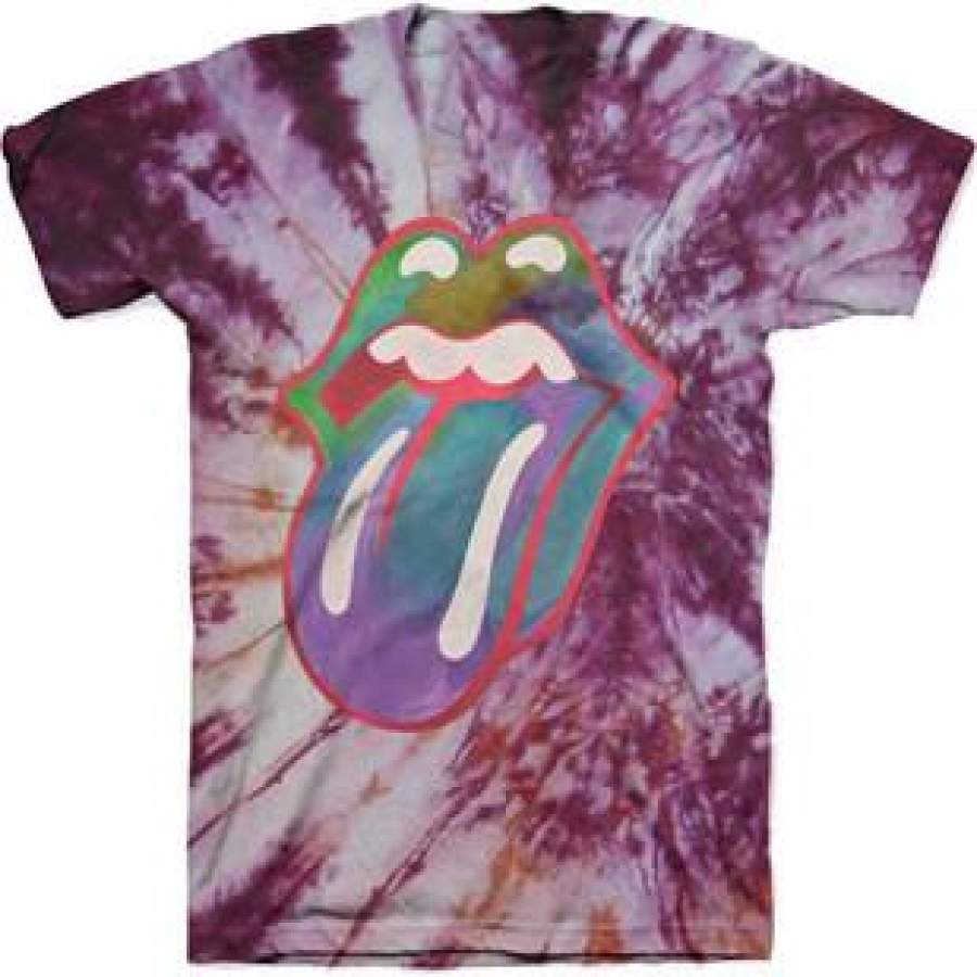 The Rolling Stones-Tongue-Tie Dye t-shirt