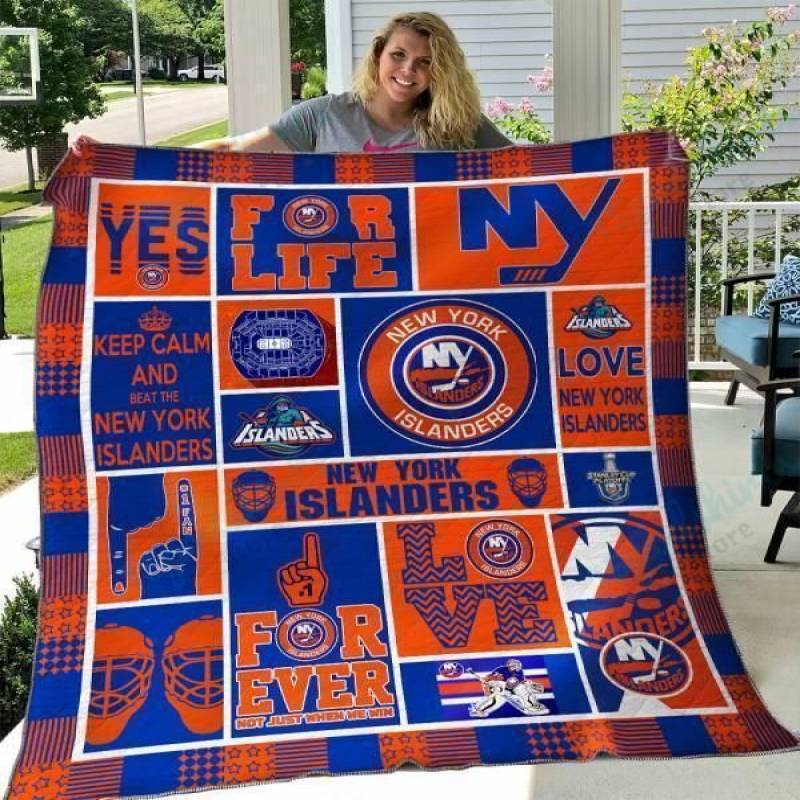 New York Islanders Quilt Blanket 02