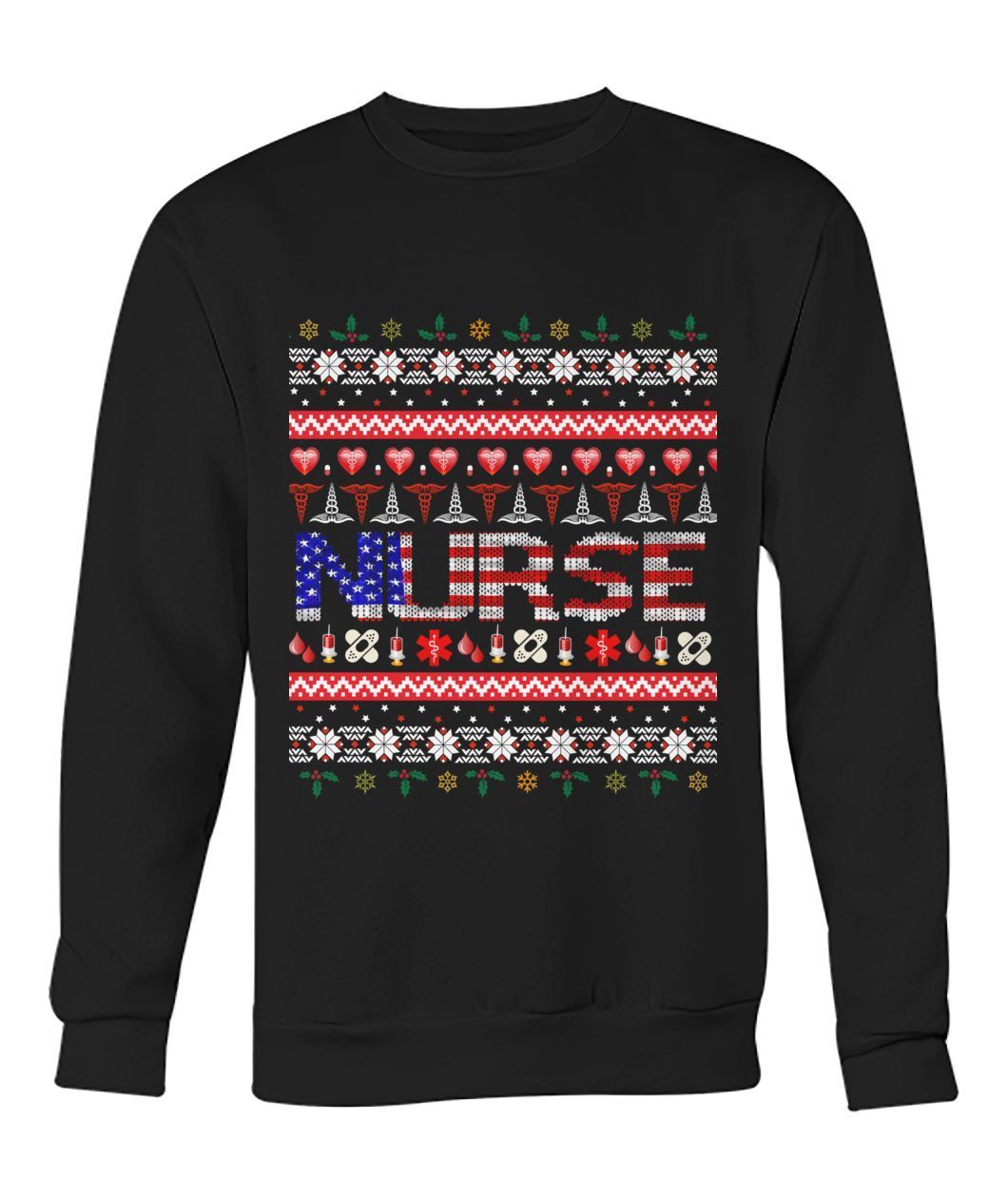 Nurse Ugly Christmas Jumper Vi shirt