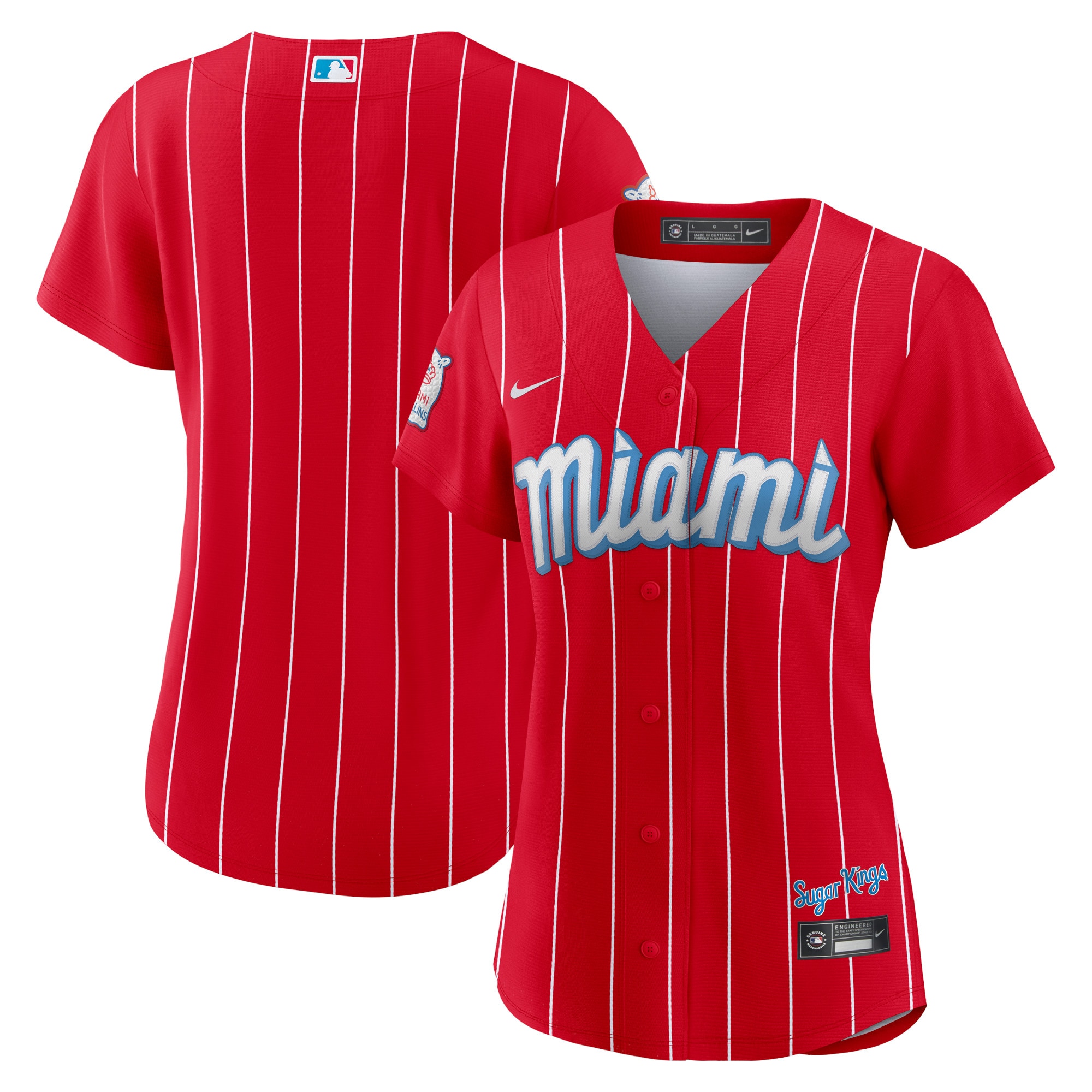 Miami Marlins Women's City Connect Replica Team Jersey – Red