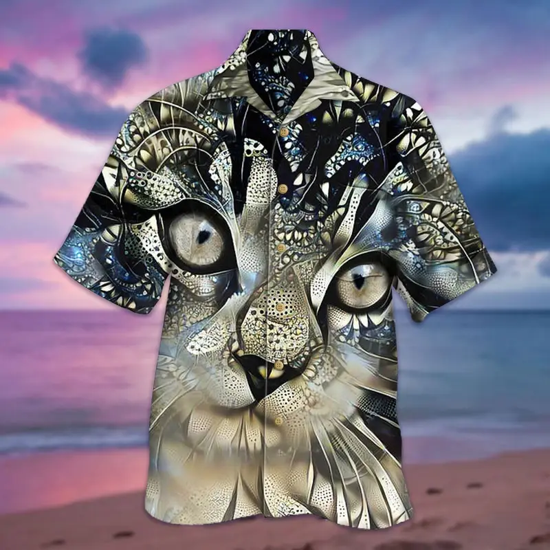 Diamond Cat Hawaii Shirt Ha106173