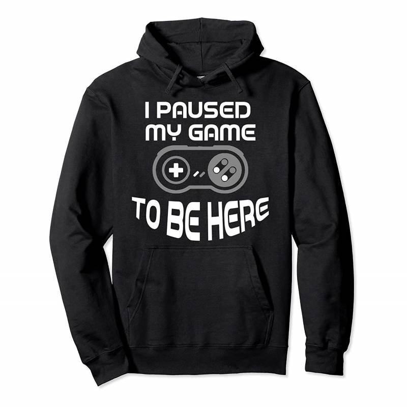 Christmas Hoodie I Paused My Game to be Here Funny Sarcastic Pullover Hoodie, T Shirt, Sweatshirt