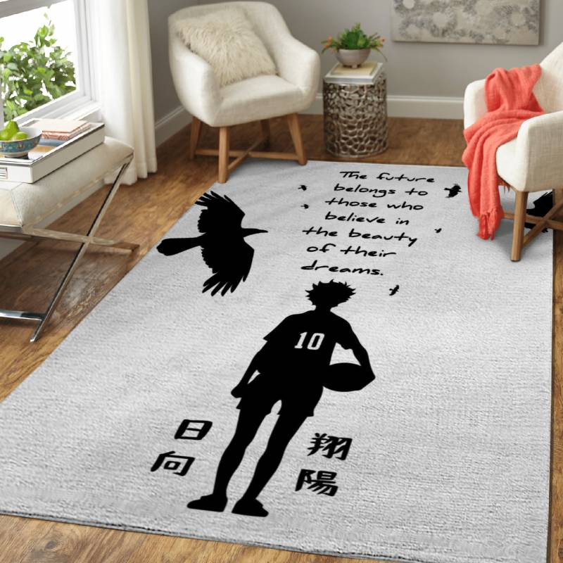 Anime Haikyuu Shoyo Hinata Quote Area Rug – Carpet