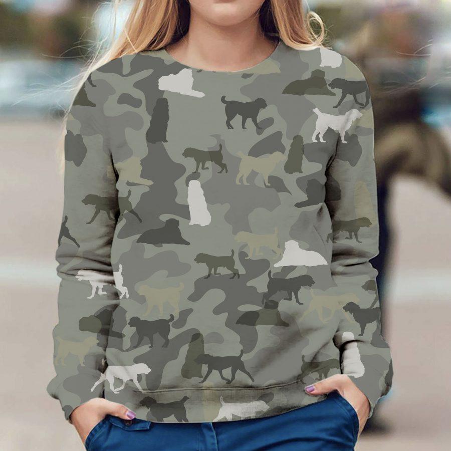 Central Asian Shepherd – Camo – Premium Dog Christmas Ugly Sweatshirt, Dog Ugly Sweater