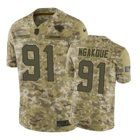 Yannick Ngakoue Jersey NFL Camo Jacksonville Jaguars