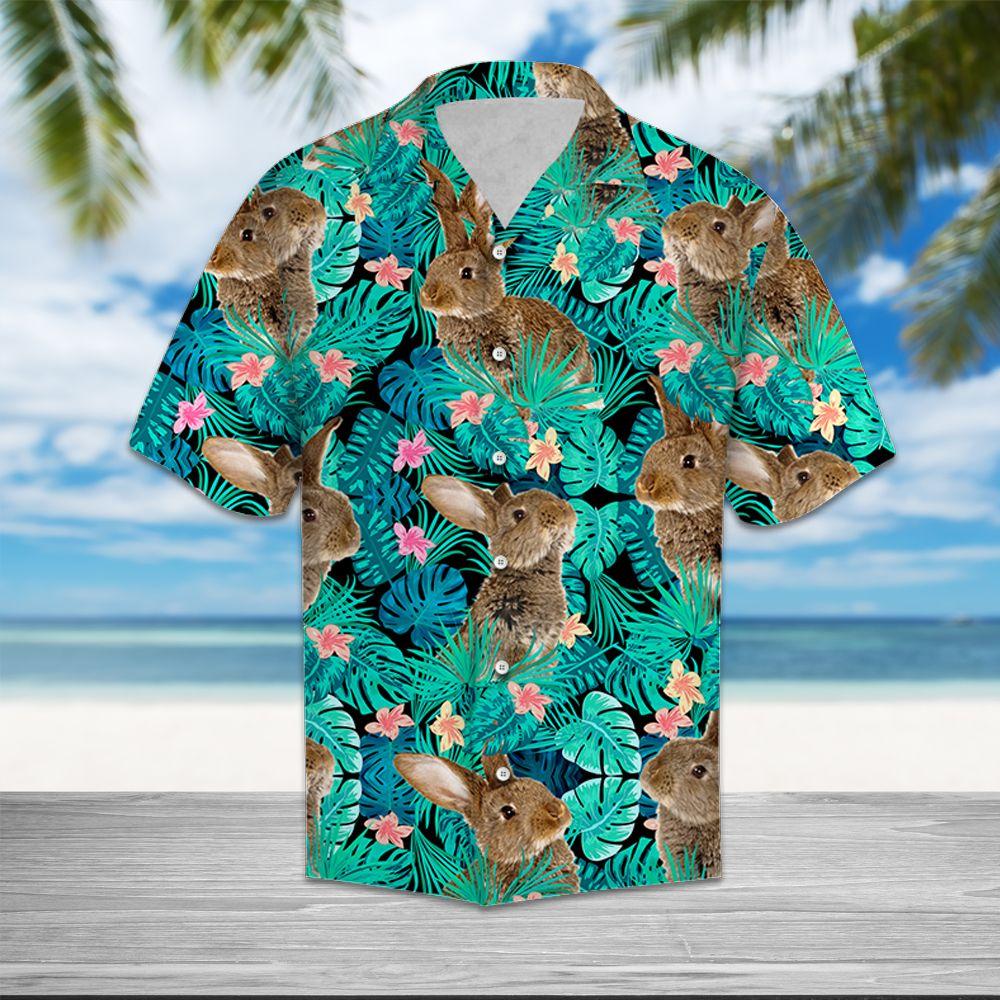 Rabbit Tropical Hawaiian Shirt For Men, Hawaiian Shirt For Women, Aloha Shirt, Hawaii Shirt