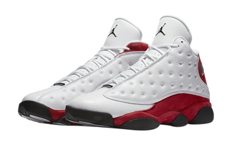 Jordan 13 White True Red Basketball Shoes Sport Sneakers