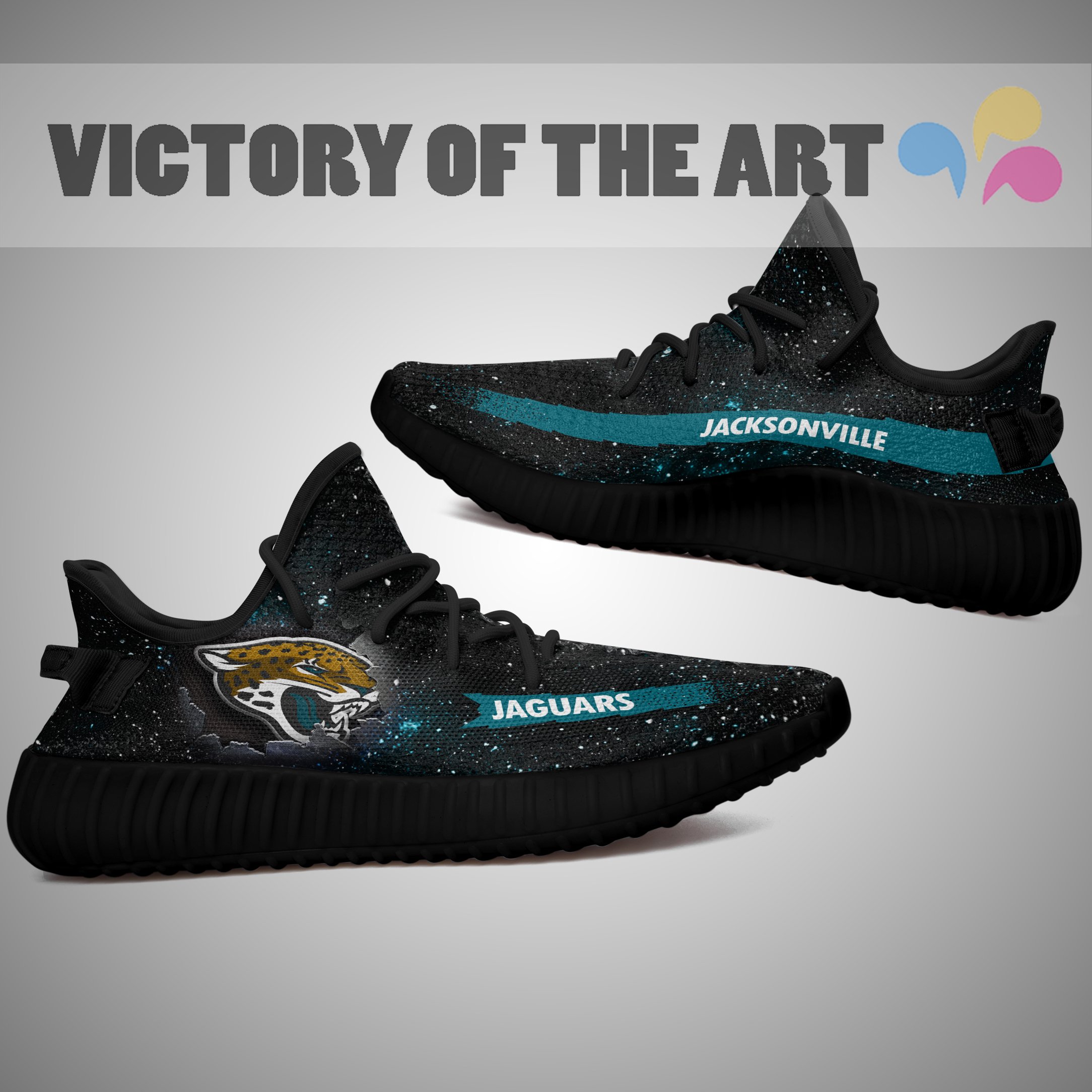 Art Scratch Mystery Jacksonville Jaguars Shoes Yeezy