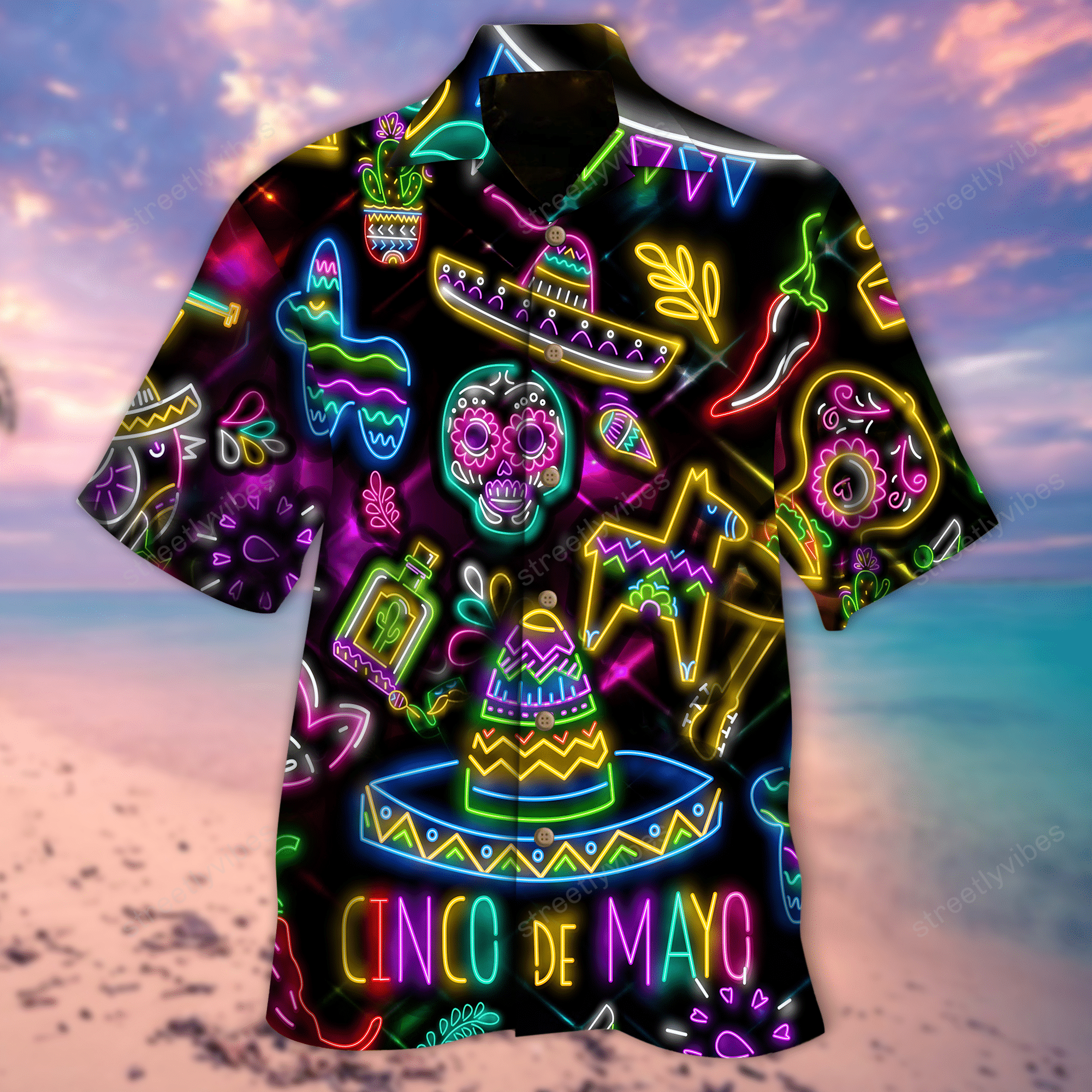 Neon Mexico Unisex Hawaii Shirt Hawaii For Hawaii Aloha Ha18881