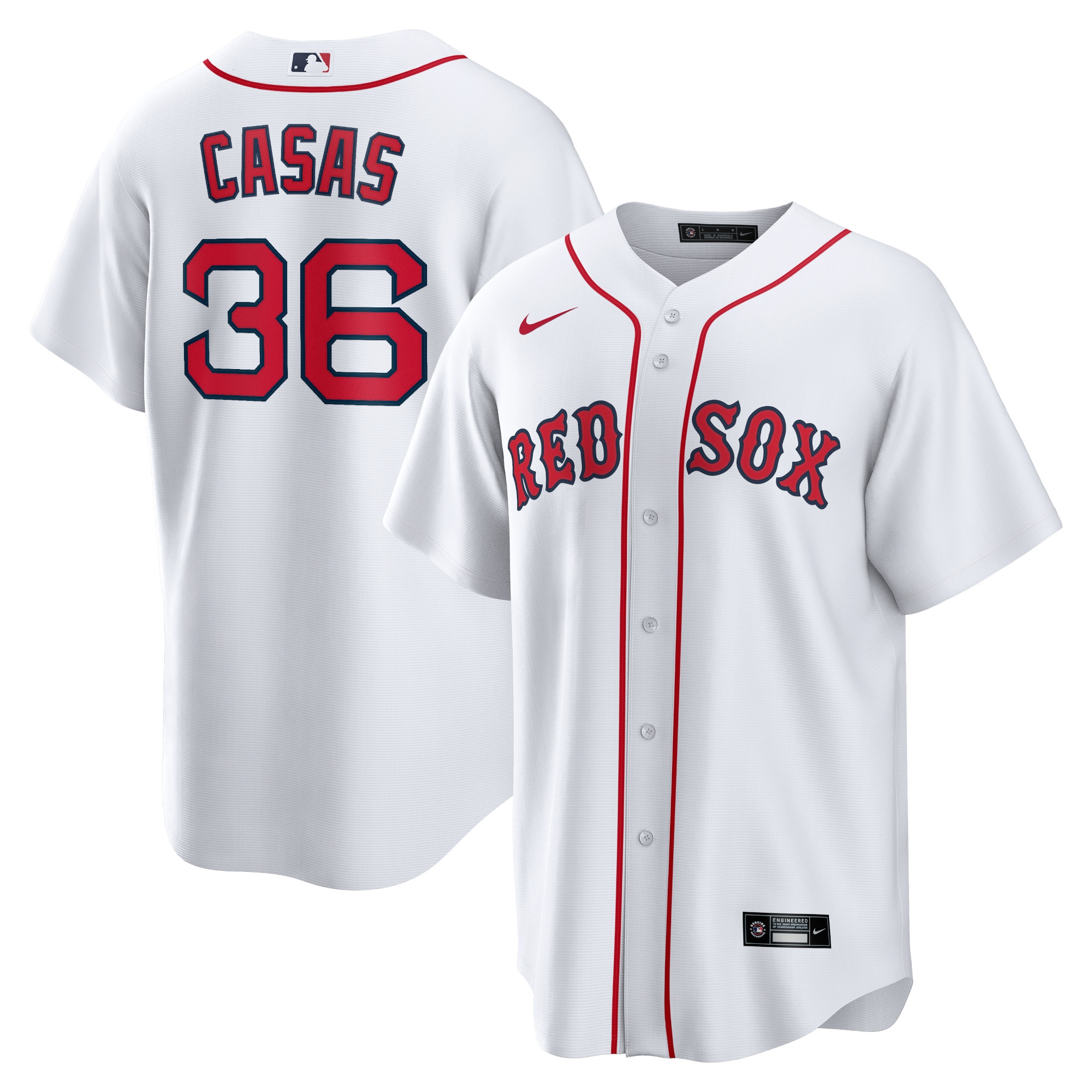 Triston Casas Boston Red Sox Home Replica Jersey – White