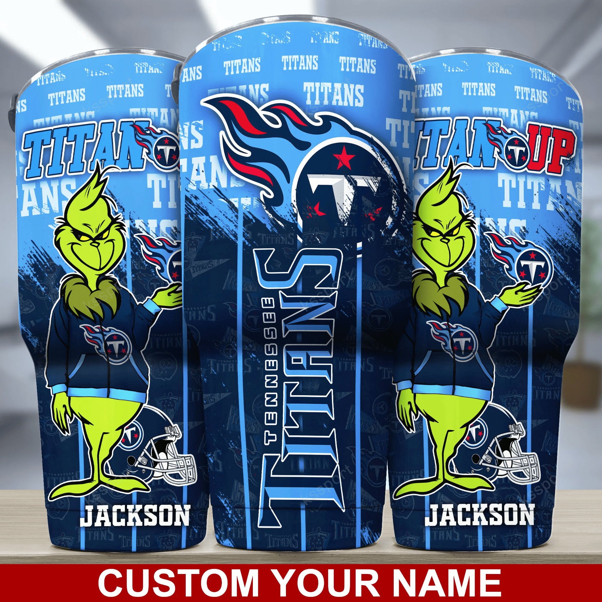 Tennessee Titans Custom Name Tumbler Bg118