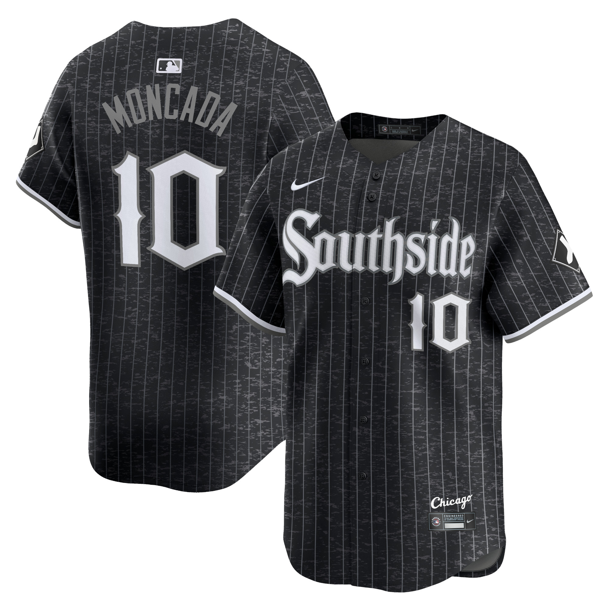 Yoán Moncada Chicago White Sox City Connect Retired Player Jersey – Black