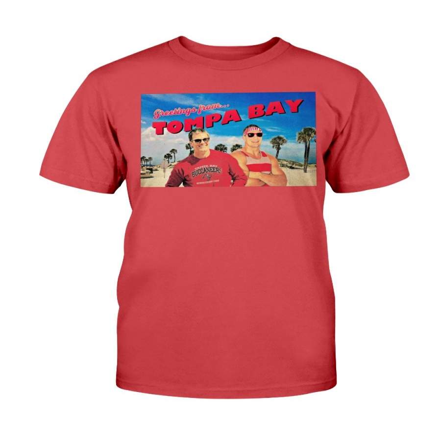 Greetings From Tompa Bay Shirt, Tom Brady, Rob Gronkowski – Tampa Bay Buccaneers