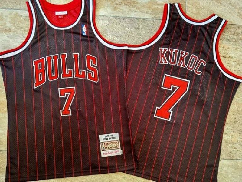 Chicago Bulls Toni Kukoc #7 NBA 2020 New Arrival Black Jersey