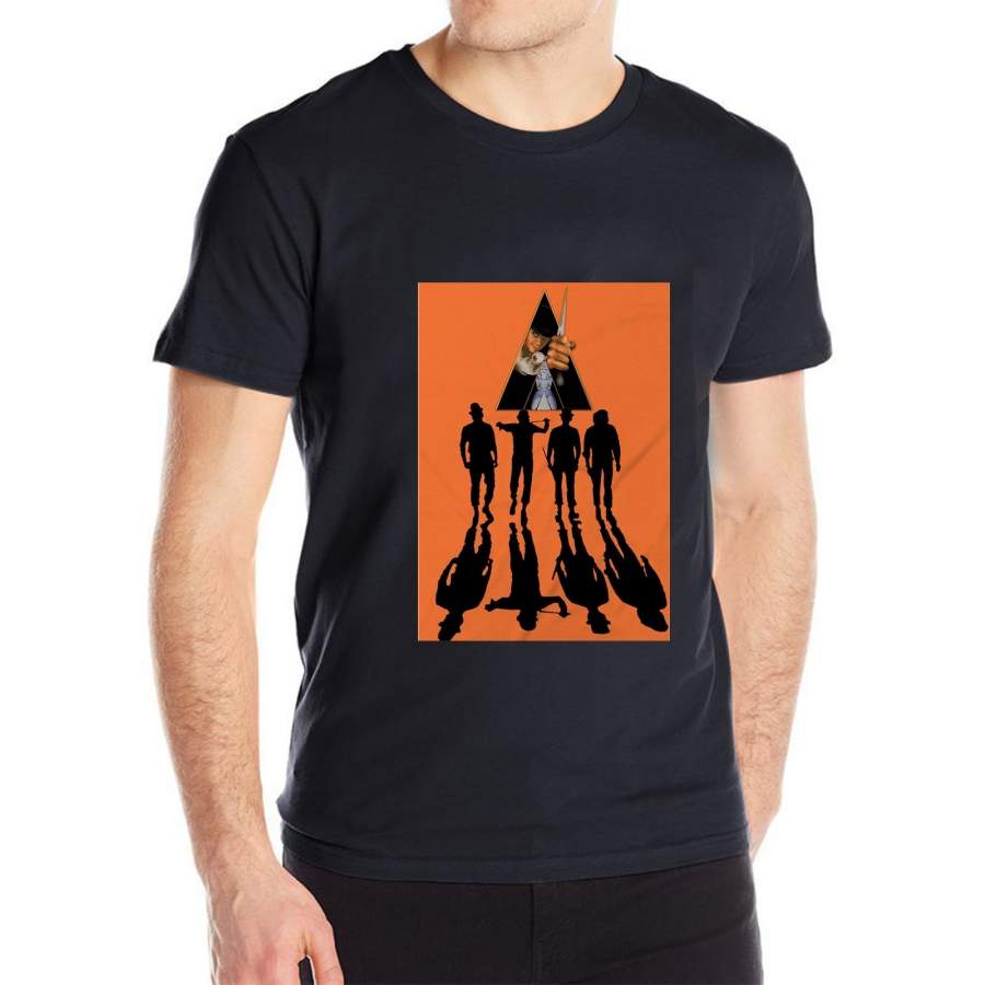 Clockwork Orange Movie Poster Ideal Retro O-neck Cotton Men T Shirt