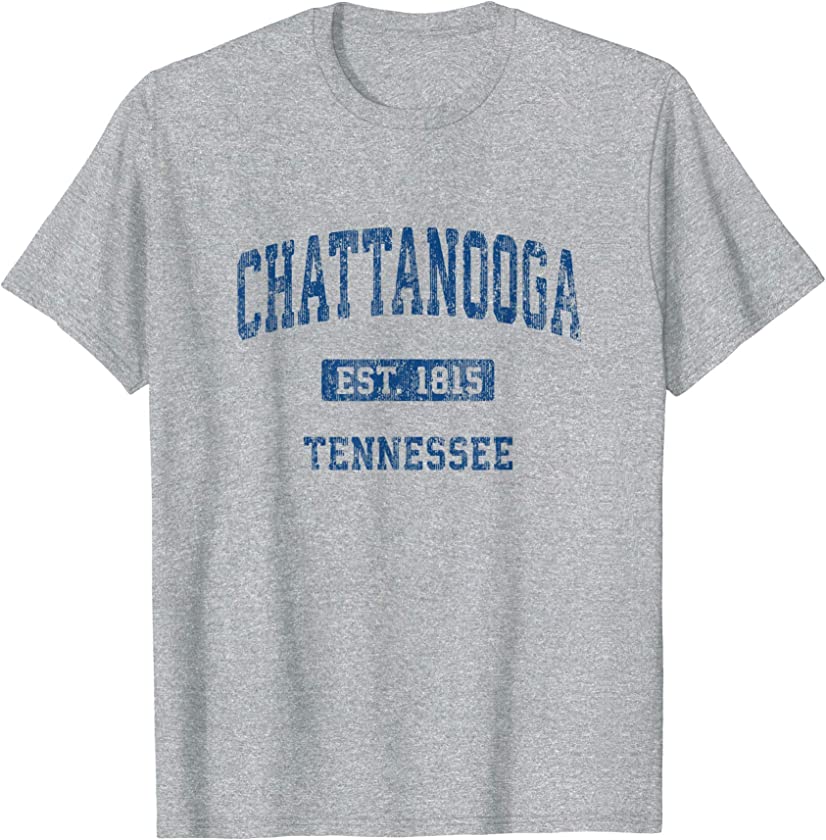 Chattanooga Tennessee TN Vintage Athletic Sports Design T-Shirt