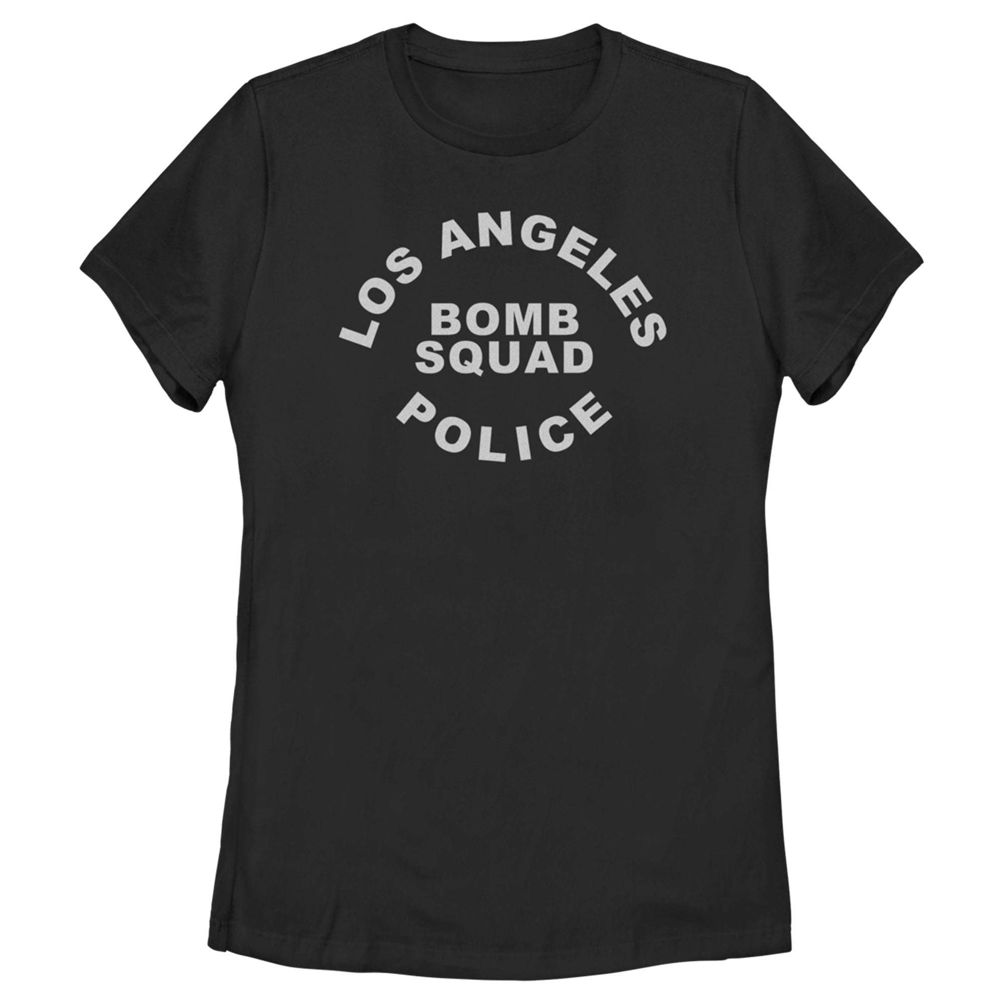 Women’S Lapd Los Angeles Bomb Squad Police In Silver T-Shirt