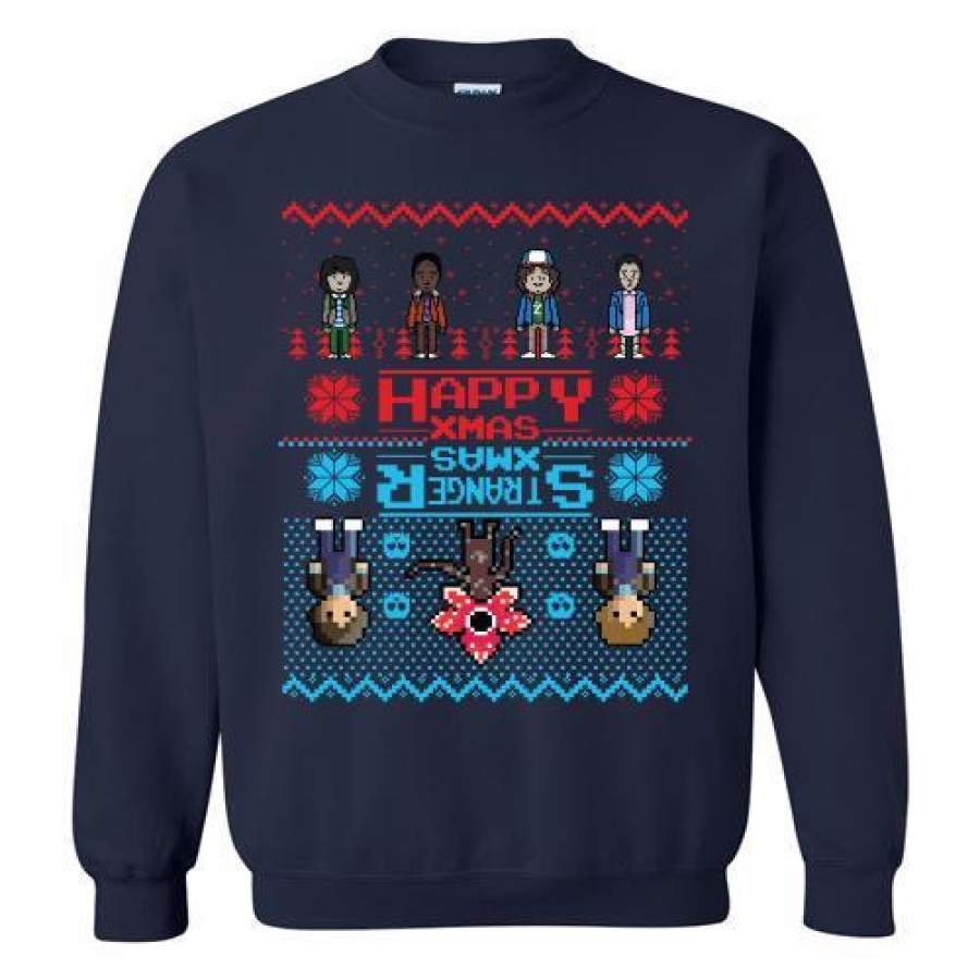 Stranger Xmas Stranger Things Ugly Christmas Sweatshirt