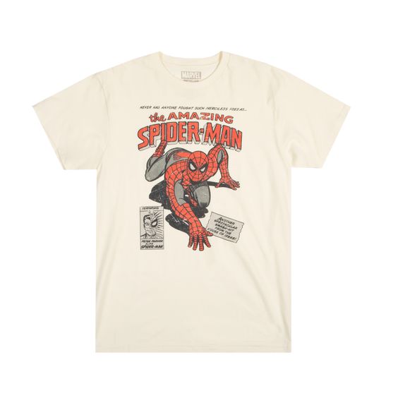 Spider Man Vintage Cover Natural T-shirt