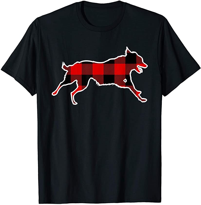 Dog Red Buffalo Plaid Puppy Pet Pup Matching PJ Family Gift T-Shirt