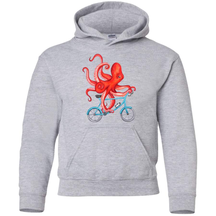 AGR Cycling octopus Youth Pullover Hoodie