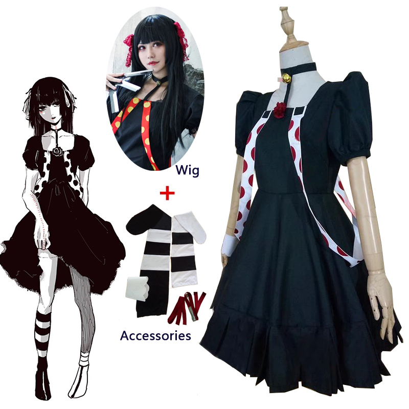 Anime Tokyo Ghoul Juuzou Suzuya Cosplay Dress Costume Halloween Suit For Women Men Outfit Carnival Party Wig Accessories alx