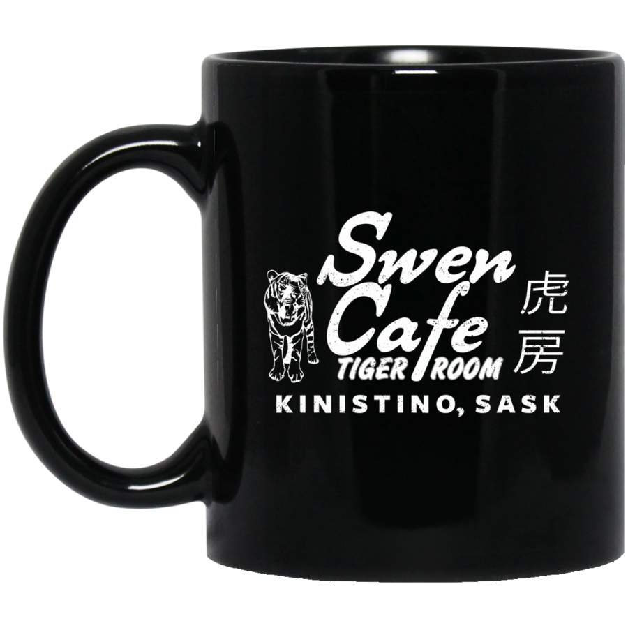 Tiger Room Kinisting Sask Mug Black Mug