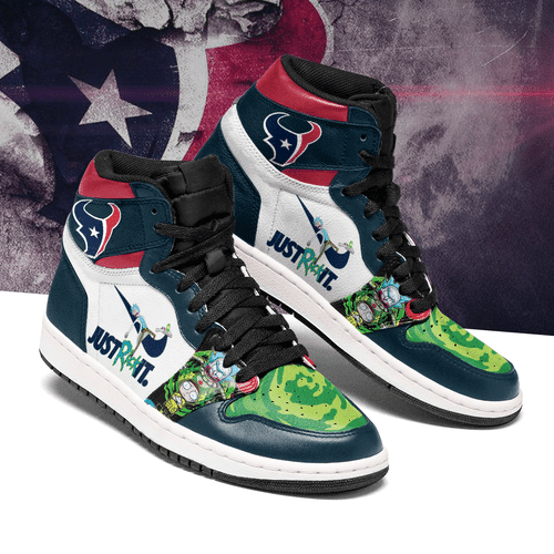 Rick And Morty Houston Texans Air Jordan Sneakers Air Jordan High Sneakers Sport Sneakers