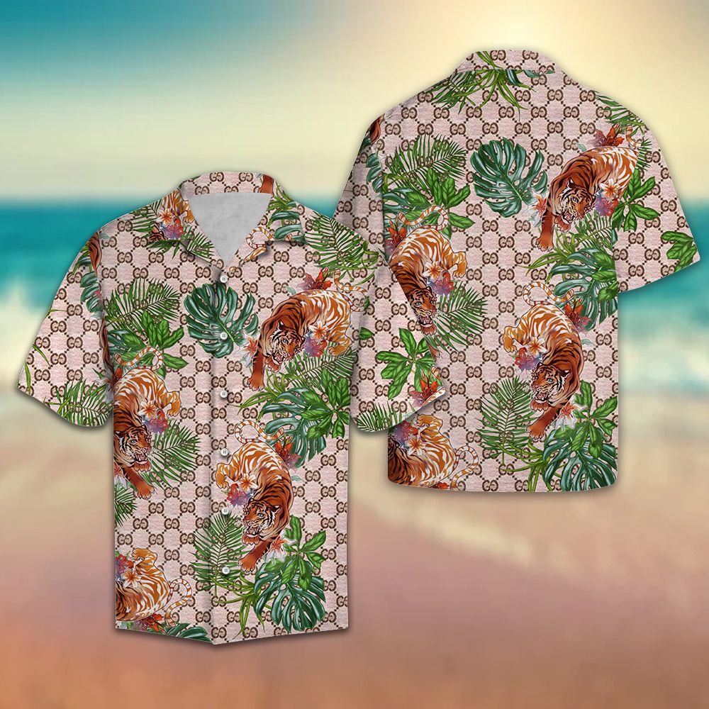 Tiger Tropical Hawaiian Shirt, Tiger Lover Hawaiian Shirt For Men & Women