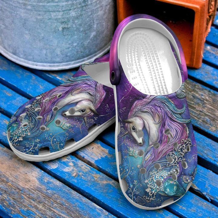 Unicorn Majestic Clogs Clogband Clogs, Comfy Footwear