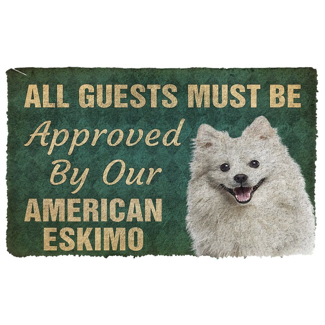 Gearhumans  Gearhuman 3D Must Be Approved By Our American Eskimo Custom Doormat