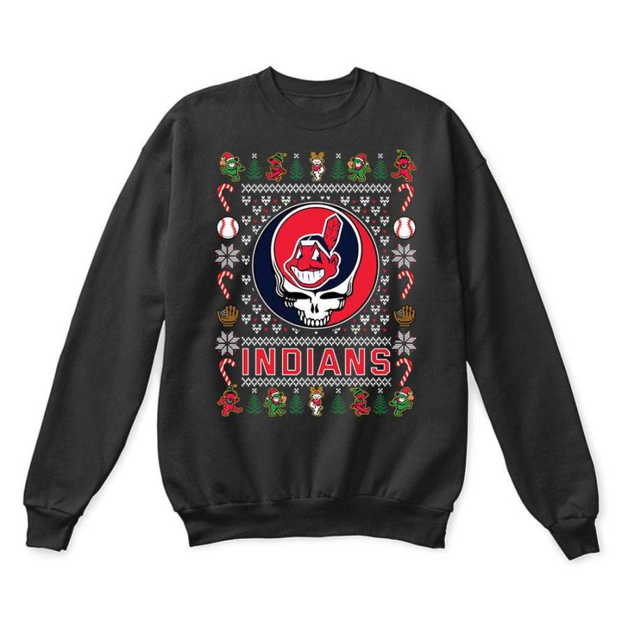 Cleveland Indians x Grateful Dead Christmas Ugly Sweater