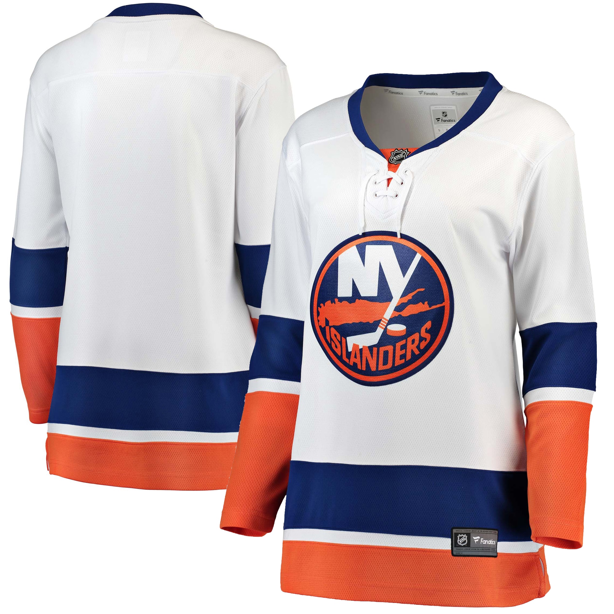 Women's New York Islanders White Away Breakaway Jersey