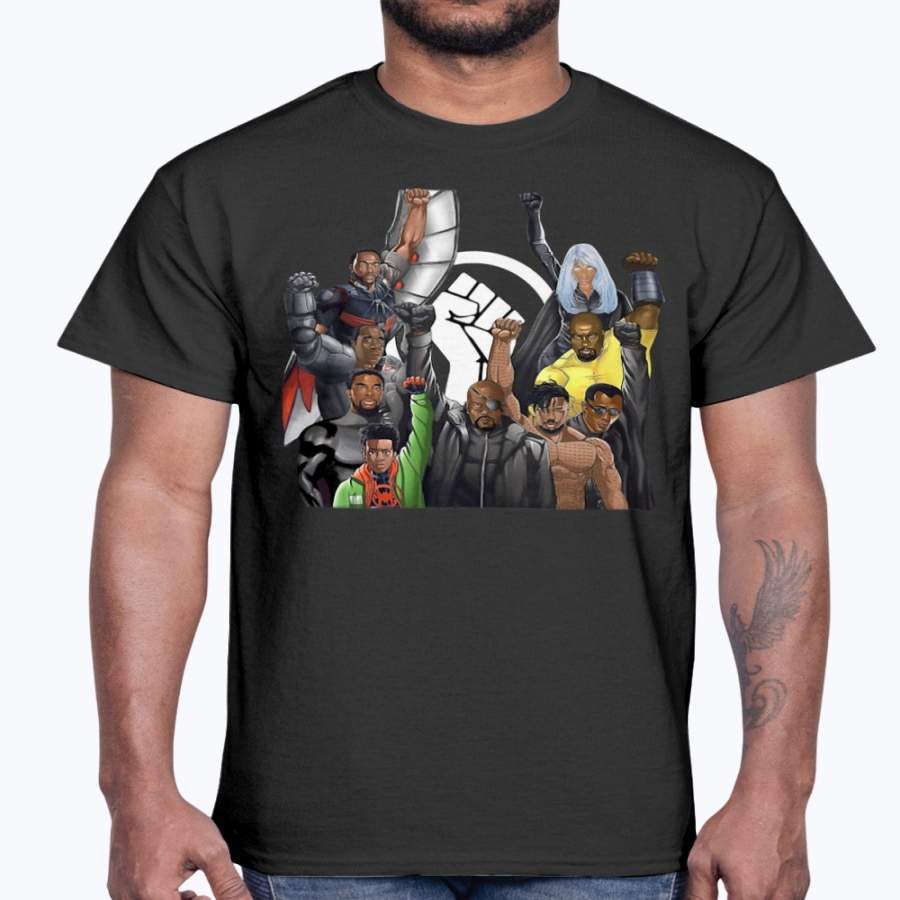 Raised Fist Black Power Superheroes Nick Fury Poster Shirt