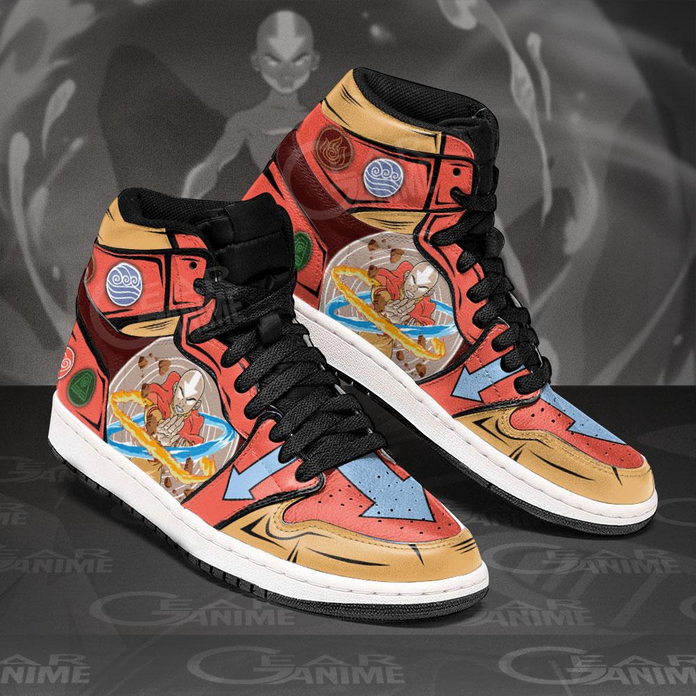 Avatar Aang Sneakers Custom The Last Airbender Anime Shoes ...